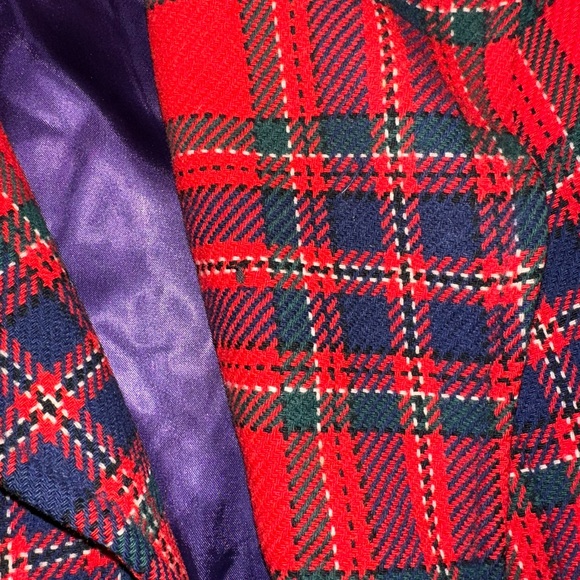 Pendleton Vibrant Red and Black Checkered Coat - Picture 5 of 8